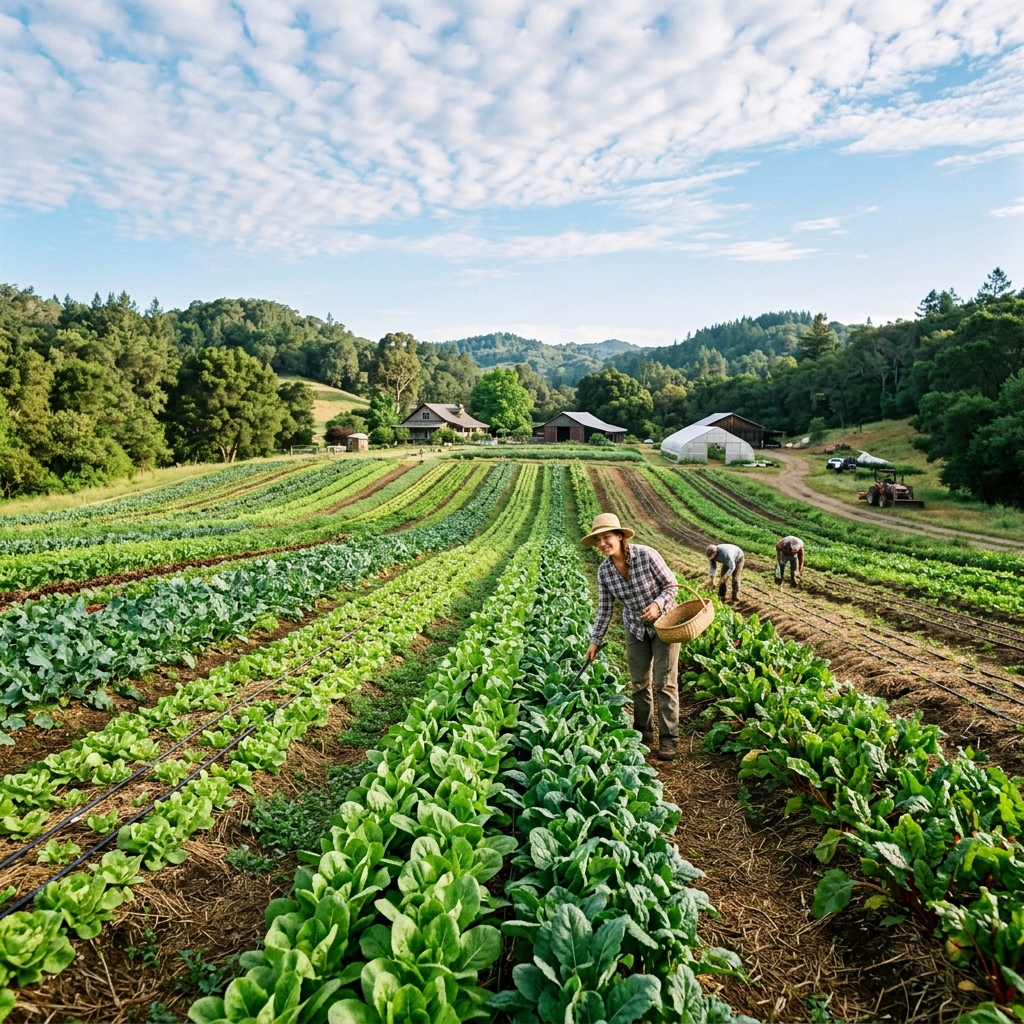 Healthy farming fields
